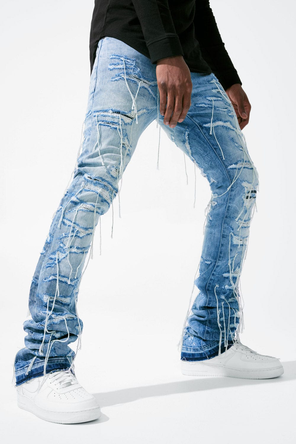 Manfinity EMRG Men Solid Ripped Jeans | SHEIN USA